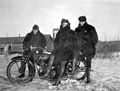 Alberta Provincial Police winter motorcycle squad in Drumheller during a labour dispute (20899312613).jpg