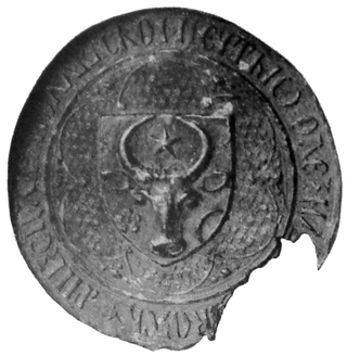 Pieczęć Aleksandra Dobrego z herbem Mołdawii