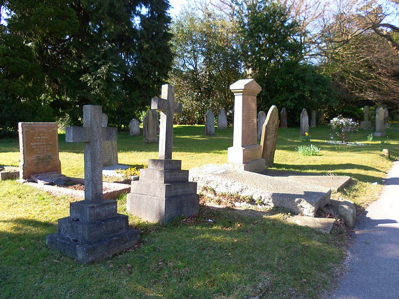 File:All Saints Church, Church Road, Crowborough (March 2011) (Churchyard).JPG