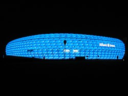 Allianz Arena: Lag u Verchehrsabindig, Charakteristik vom Stadion, Eigetumsverhältnis