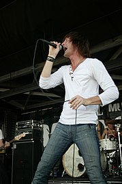 Stephen Christian on the Warped Tour 2007 in Las Cruces on July 12, 2007.