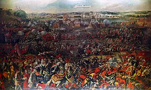 Painting depicting the Battle of Vienna, 1683