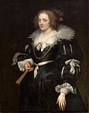 『アマーリエ・フォン・ゾルムス＝ブラウンフェルスの肖像』1630年頃 美術史美術館所蔵