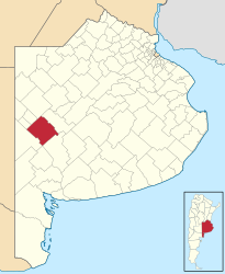 Partido di Guaminí – Mappa