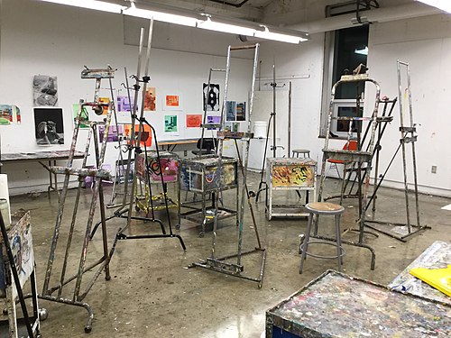 the ever-chaotic classroom of the art student