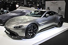 Aston Martin manufacture luxury vehicles in England. Aston Martin Vantage, Paris Motor Show 2018, IMG 0660.jpg