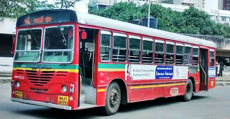 BEST Bus No. 56 at Versova Yari Road Bus Station.