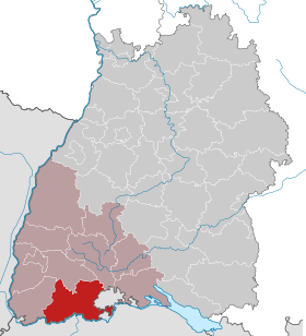 Localisation de Arrondissement de Waldshut