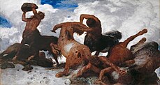 Arnold Böcklin, Lucha de centauros (1873)