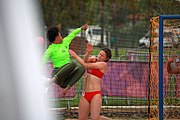 Deutsch: Beachhandball bei den Olympischen Jugendspielen 2018; Tag 5, 10. November 2018; Mädchen, Platzierungsrunde - Mauritius-Venezuela 0:2 English: Beach handball at the 2018 Summer Youth Olympics at 11 October 2018 – Girls Consolation Round – Mauritius-Venezuela 0:2