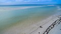 Beach sandbank Holbox Mexico arerial - Luftbild (20152891356).jpg