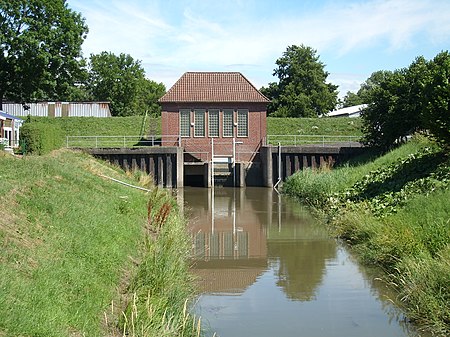 Beidenfleth Schöpfwerk Altenfelder Wettern Juli 2010 SL274736