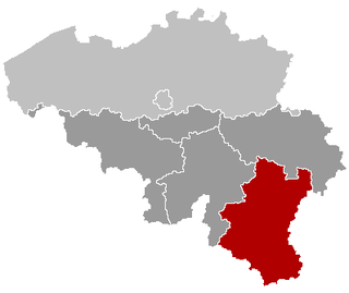 Poziția regiunii Luxemburg