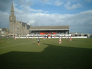 Bellslea Park Football ground in Fraserburgh, Scotland