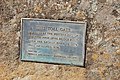 Plaque at the former toll gate on the bridge over the Broken River at Benalla, Victoria