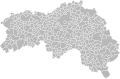 English: Blank map of Orne department, France. Communes are outlined. Français : Carte vierge du département de l'Orne, France. Le découpage en communes est affiché.