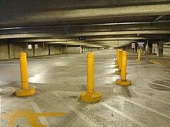 Bollards in the old garage.jpg