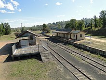 Bombala Stasiun Kereta api dari bridge.jpg