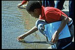 Thumbnail for File:Boy participating in water education project, circa 1990 (53006748748).jpg