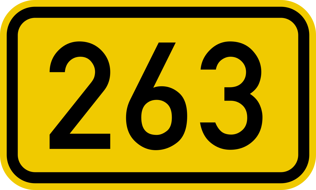 File:Bundesstraße 263 number.svg - Wikimedia Commons