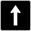 This lane must straight ahead