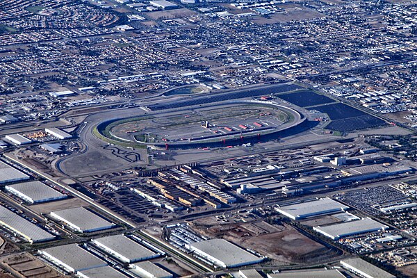 California Speedway (now called Auto Club Speedway), where the race was held.