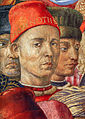 Беноцо Гоцоли, Автопортрет в „Шествието на влъхвите“ (15 век), Флоренция.