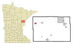 Carlton County Minnesota Incorporated and Unincorporated areas Wright Highlighted.svg