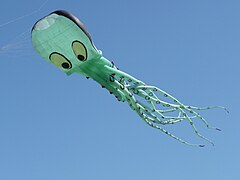 Осьминог — популярная фигура воздушного змея