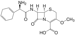 Structural formula of cefroxadine