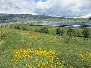 Centrale solaire Ello à Llo (Pyrénées-Orientales), inaugurée en 2019.