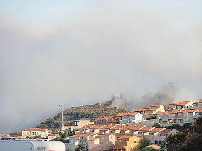 Foc a Cervera de la Marenda