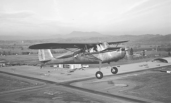 NC4143N over Santa Rosa Airport in 1947