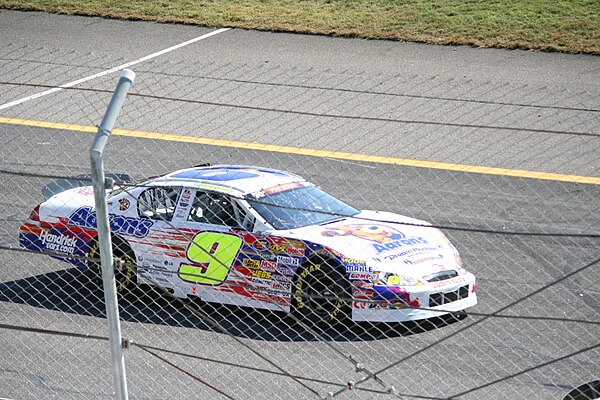 Chase's K&N Pro Series East car at Rockingham in 2012