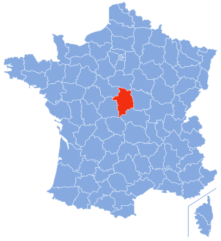 Localisation du Cher en France métropolitaine