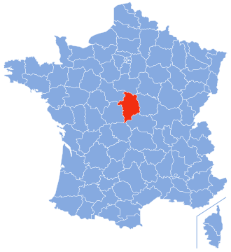 Location of Cher in France Cher-Position.svg