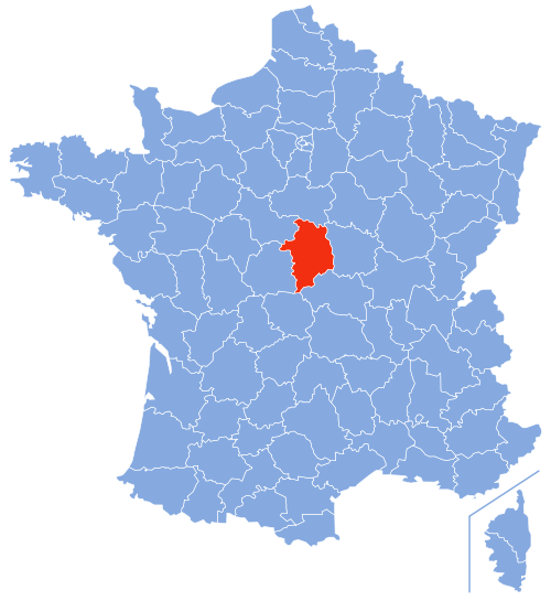 谢尔省在法国的位置