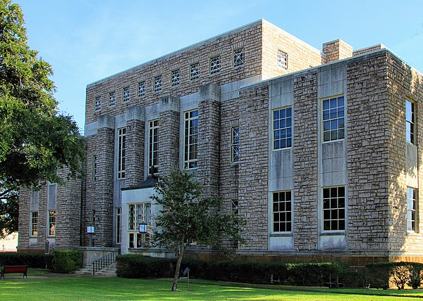 The Cherokee County Courthouse in Rusk