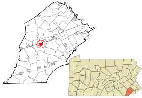 Placering af South Coatesville