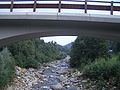 Il Chiusella sotto il ponte che porta ad Inverso