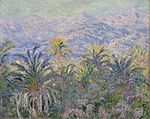 Claude Monet - Bordighera.jpg'de Palmiye Ağaçları