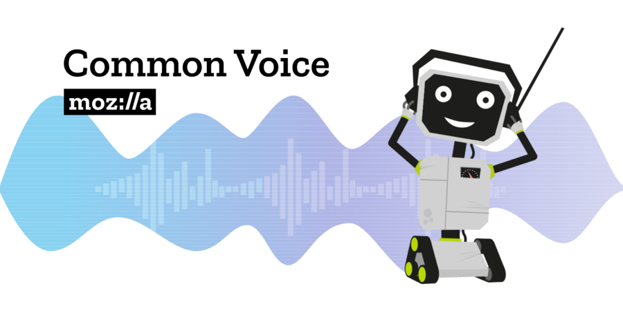 A banner for Mozilla Common Voice.