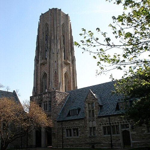 Part of the historic campus including Luther Tower