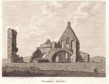 A 1791 View of Corsehill House, where the Barony Court met. Nothing remains today. CorsehillHouse.jpg