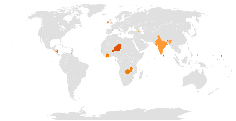 File:Countries with orange on their flags.svg
