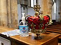 Crown in the nave of Waltham Abbey Church.