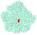 Розташування муніципалітету у провінції Куенка