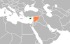 Location map for Cyprus and Syria.