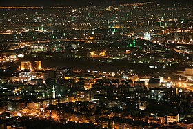 Damascus at night