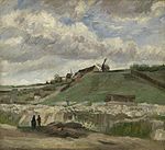 De heuvel van Montmartre met steengroeve - s0012V1962 - Museo Van Gogh.jpg